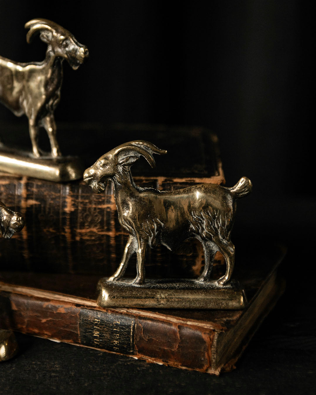 Set of Brass Goats