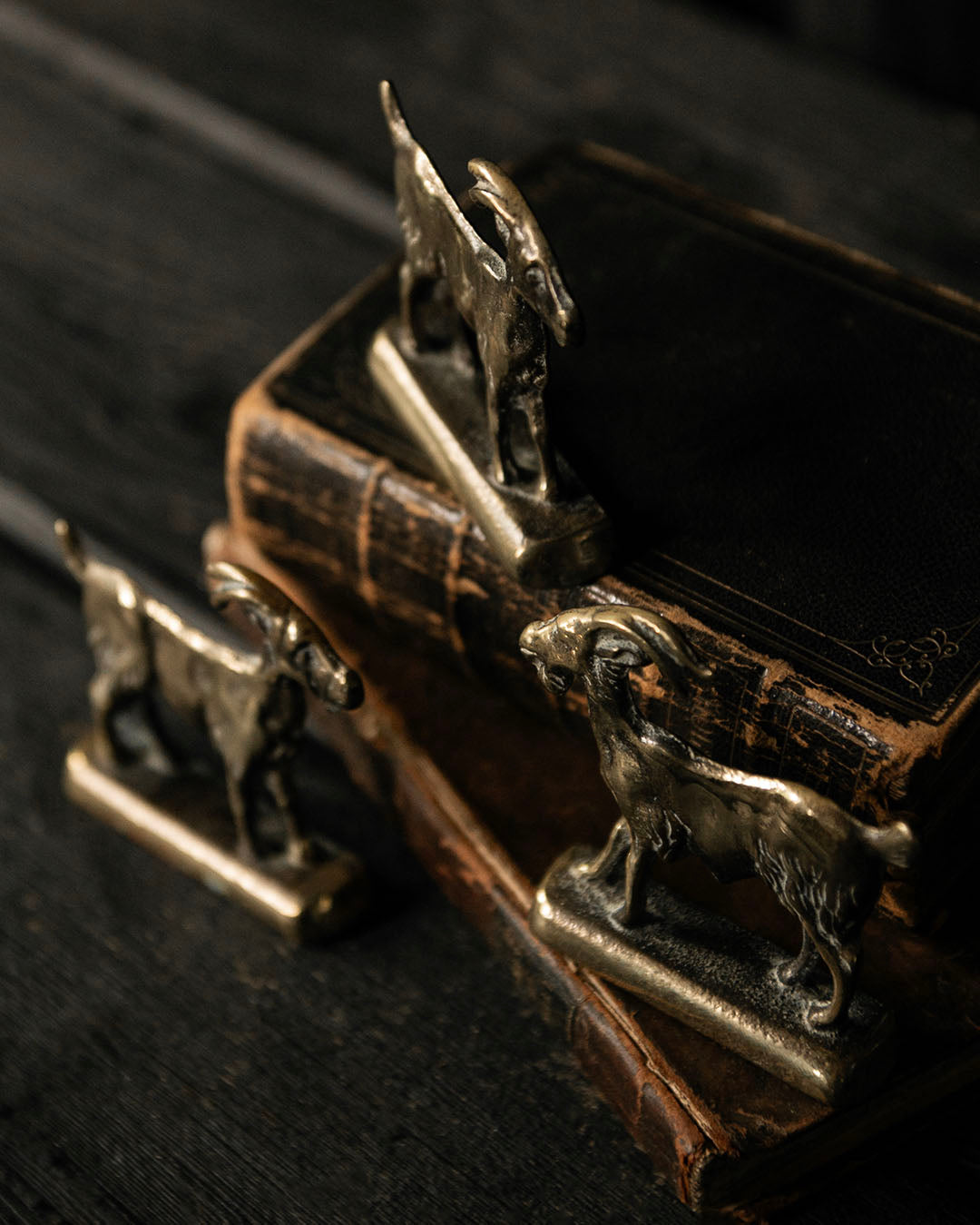 Set of Brass Goats