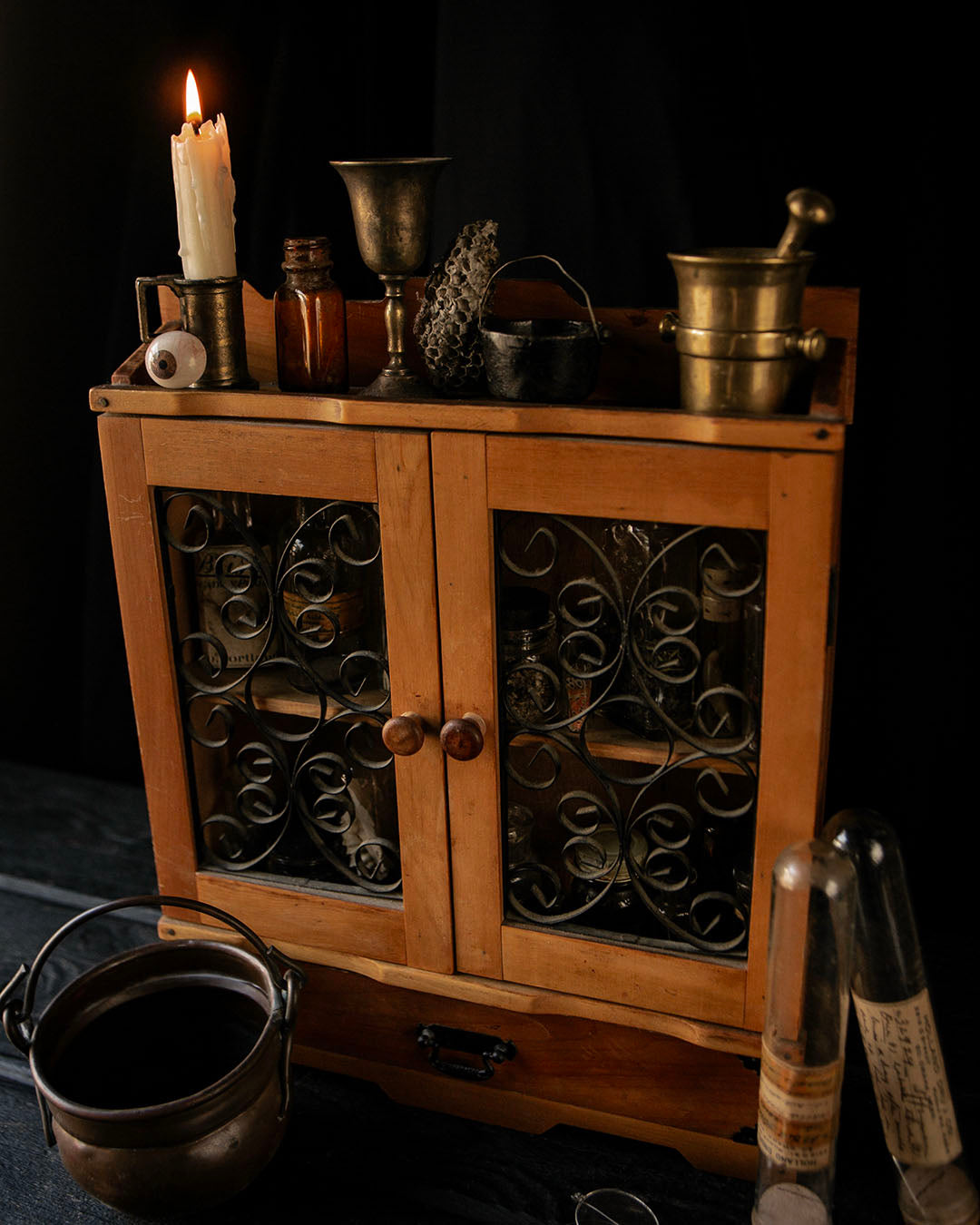 Vintage Apothecary Cabinet