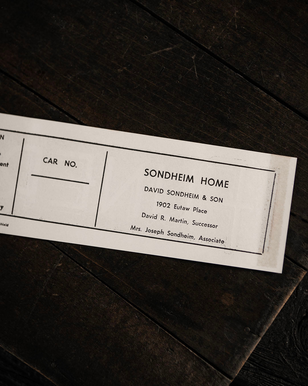 Vintage Funeral Car Sticker