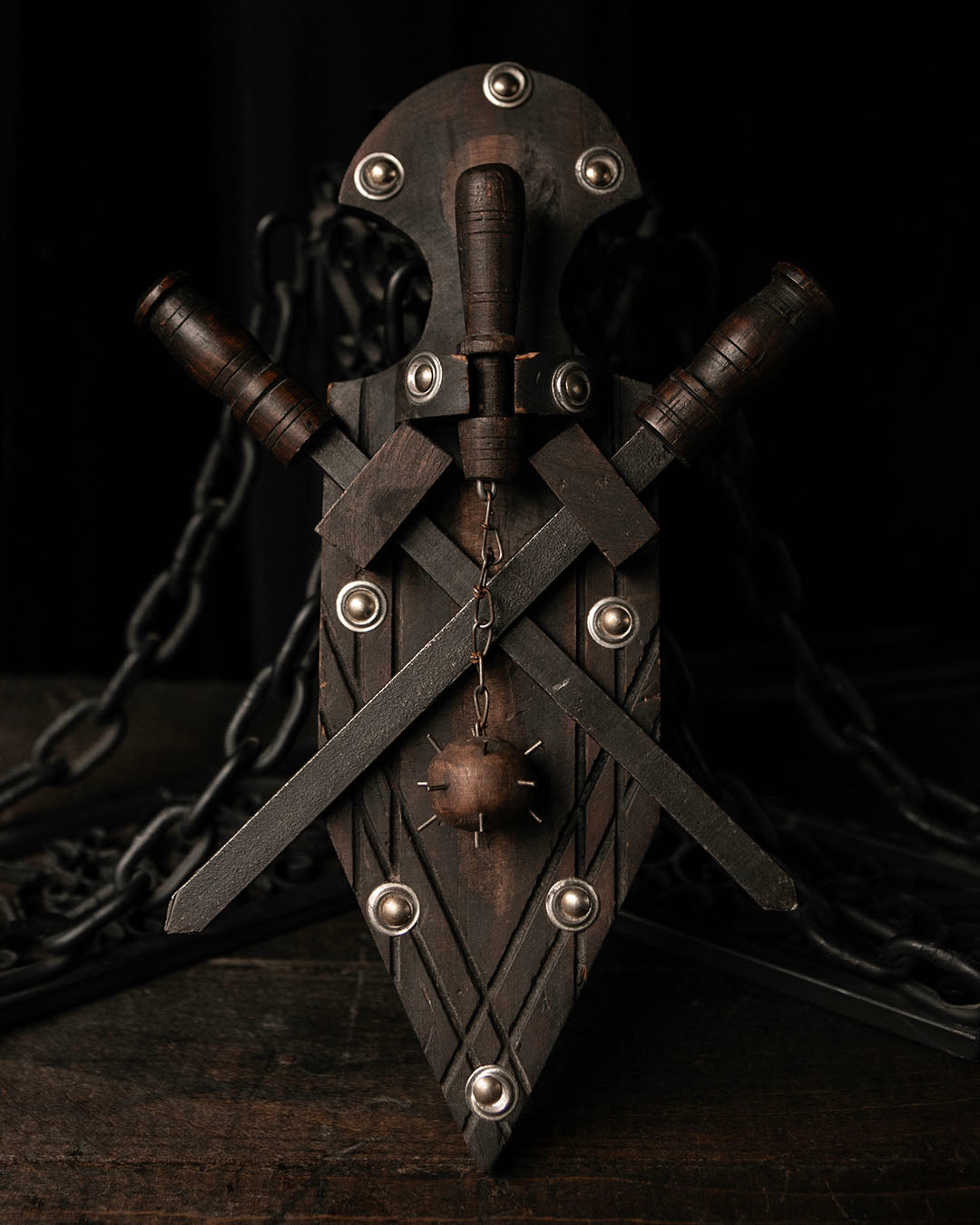 Vintage Medieval Weapons Plaque