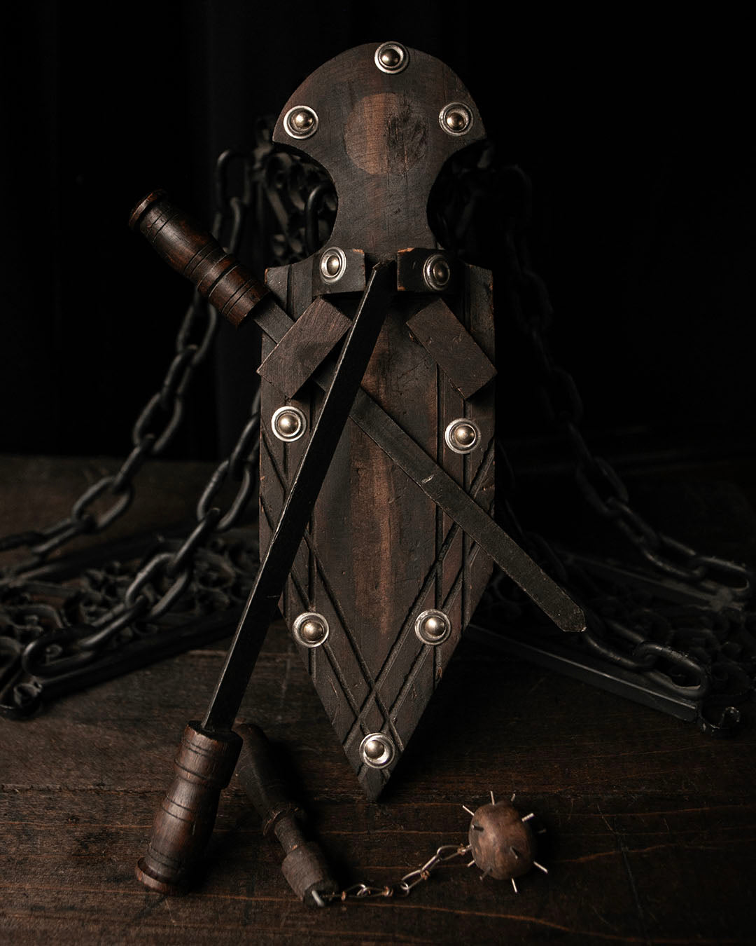 Vintage Medieval Weapons Plaque