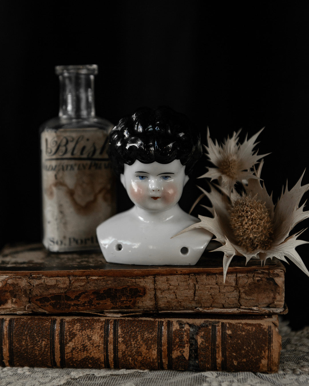 Antique Porcelain Doll Head