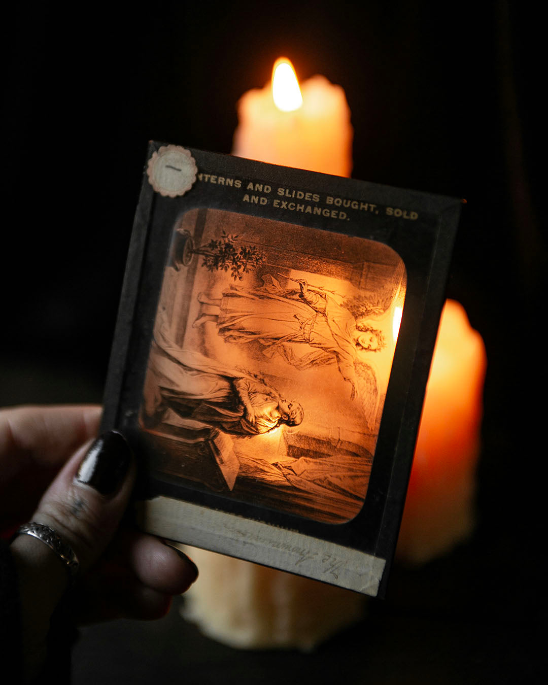 Antique Magic Lantern Slide