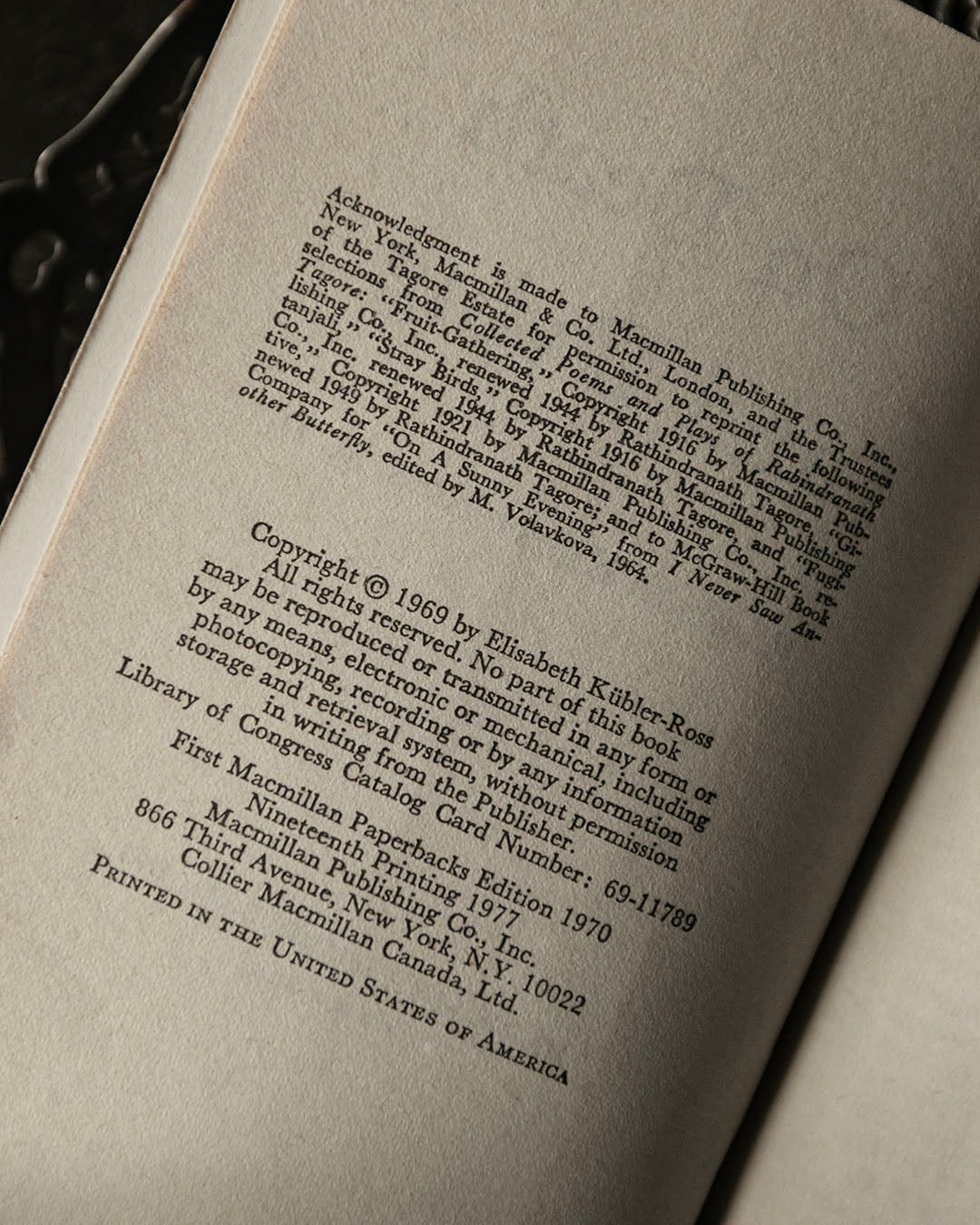 On Death and Dying Book