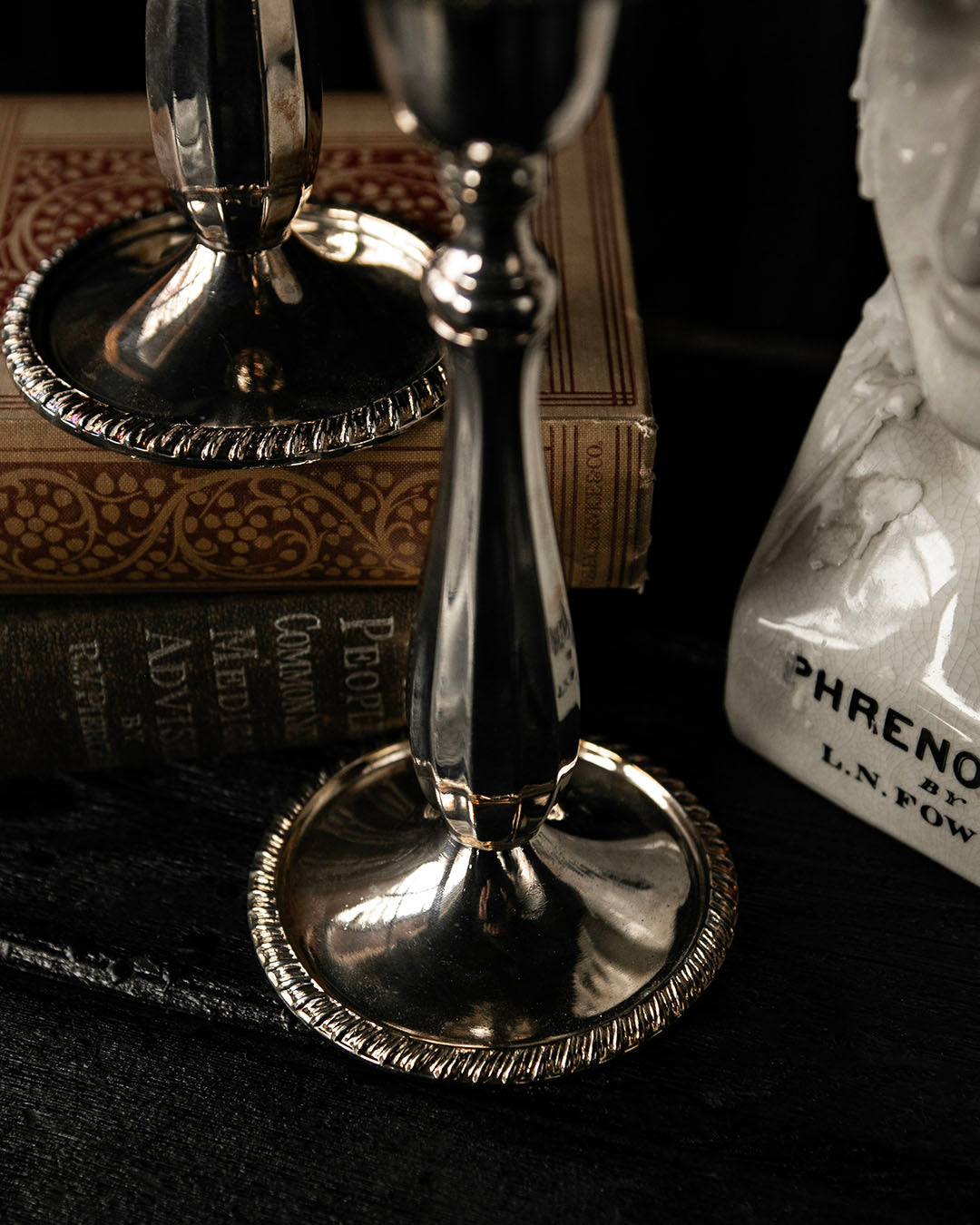 Pair of Silver Candlesticks