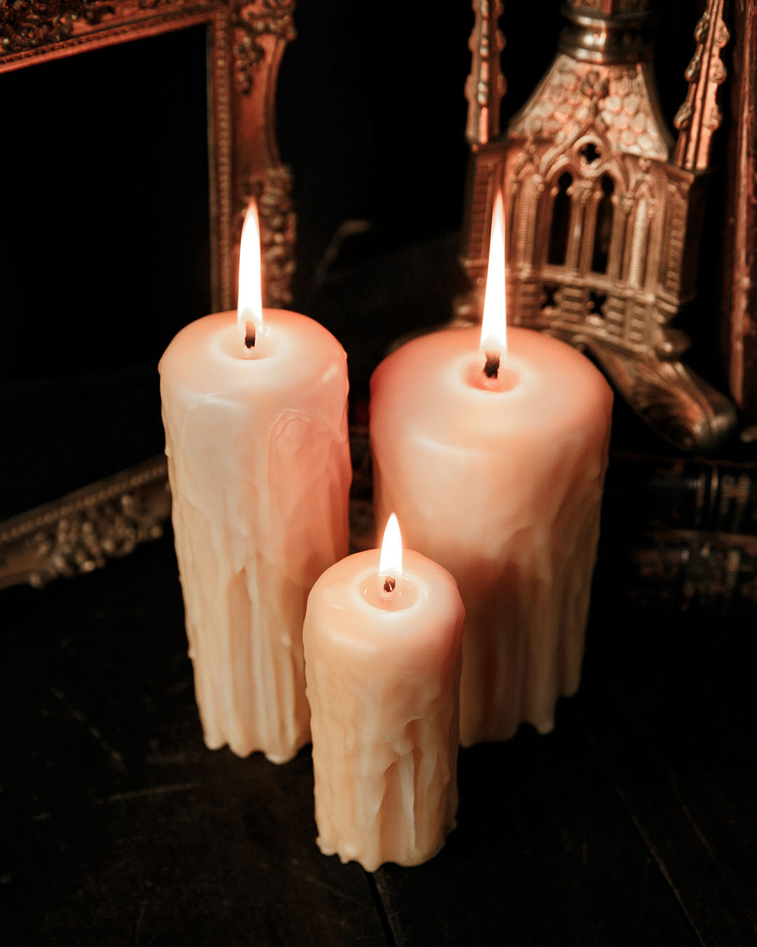 Natural Beeswax Pillar Candle