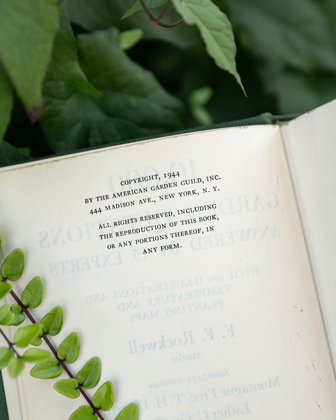 Vintage Gardening Book