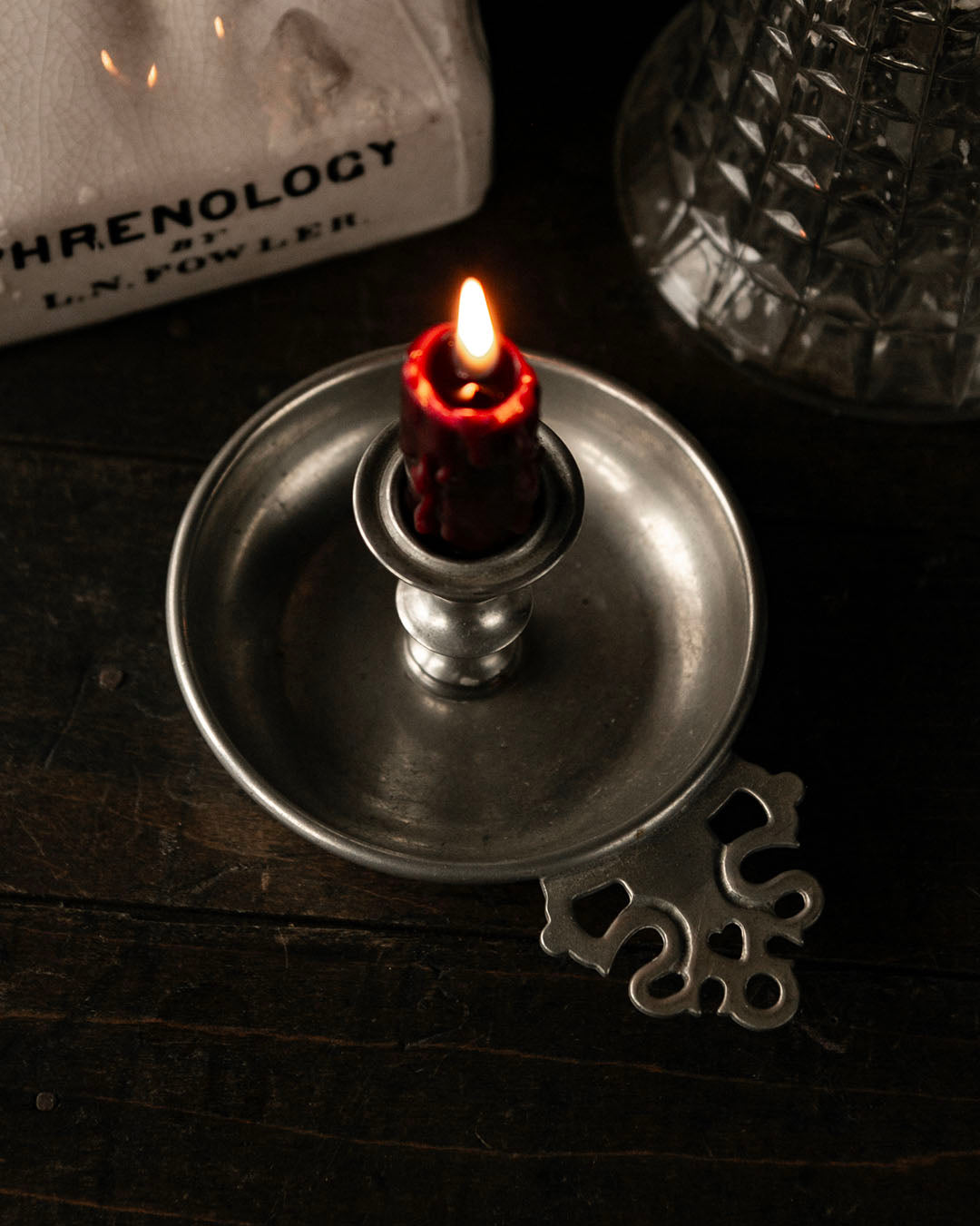 Pewter Candle Holder