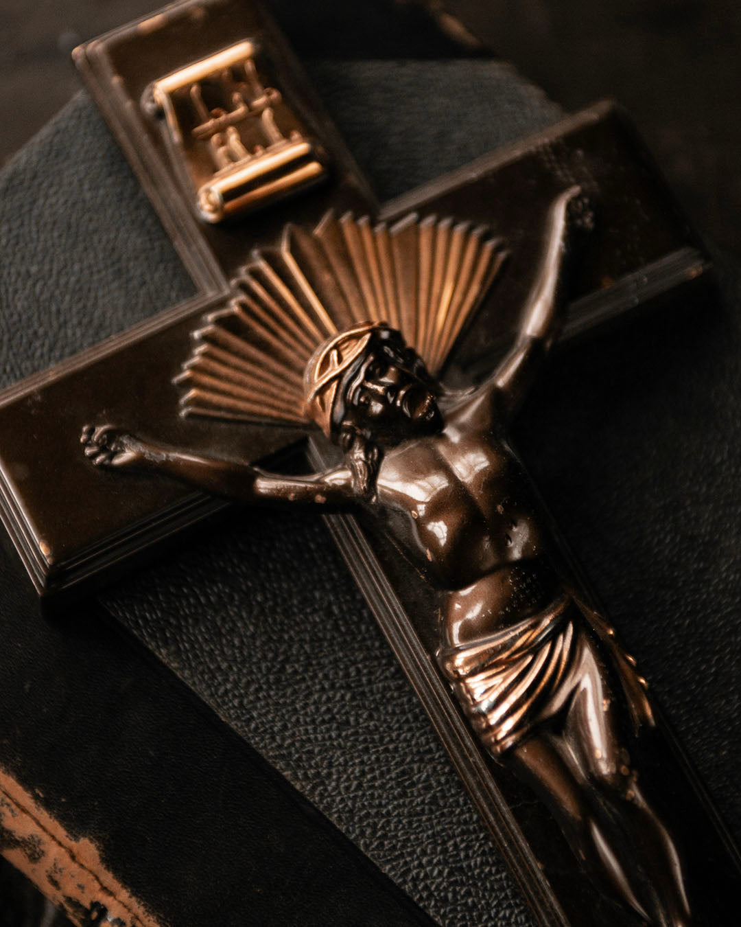 Vintage Casket Crucifix