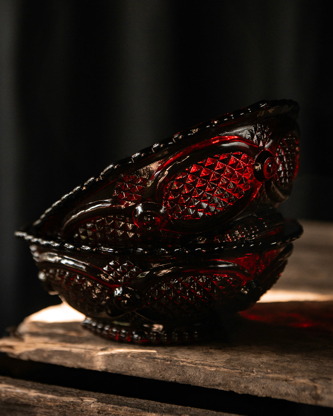 Red Glass Dishes