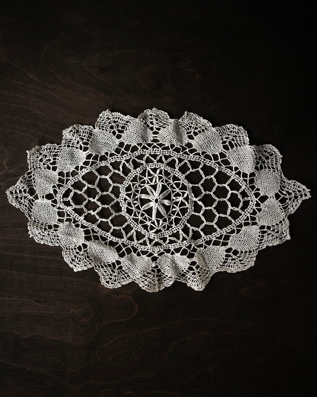 Eye Shaped Vintage Doily