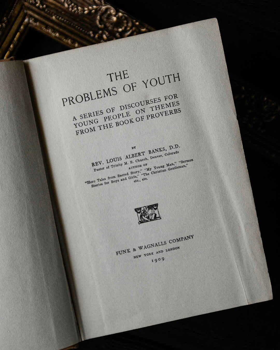 The Problems of Youth Antique Book