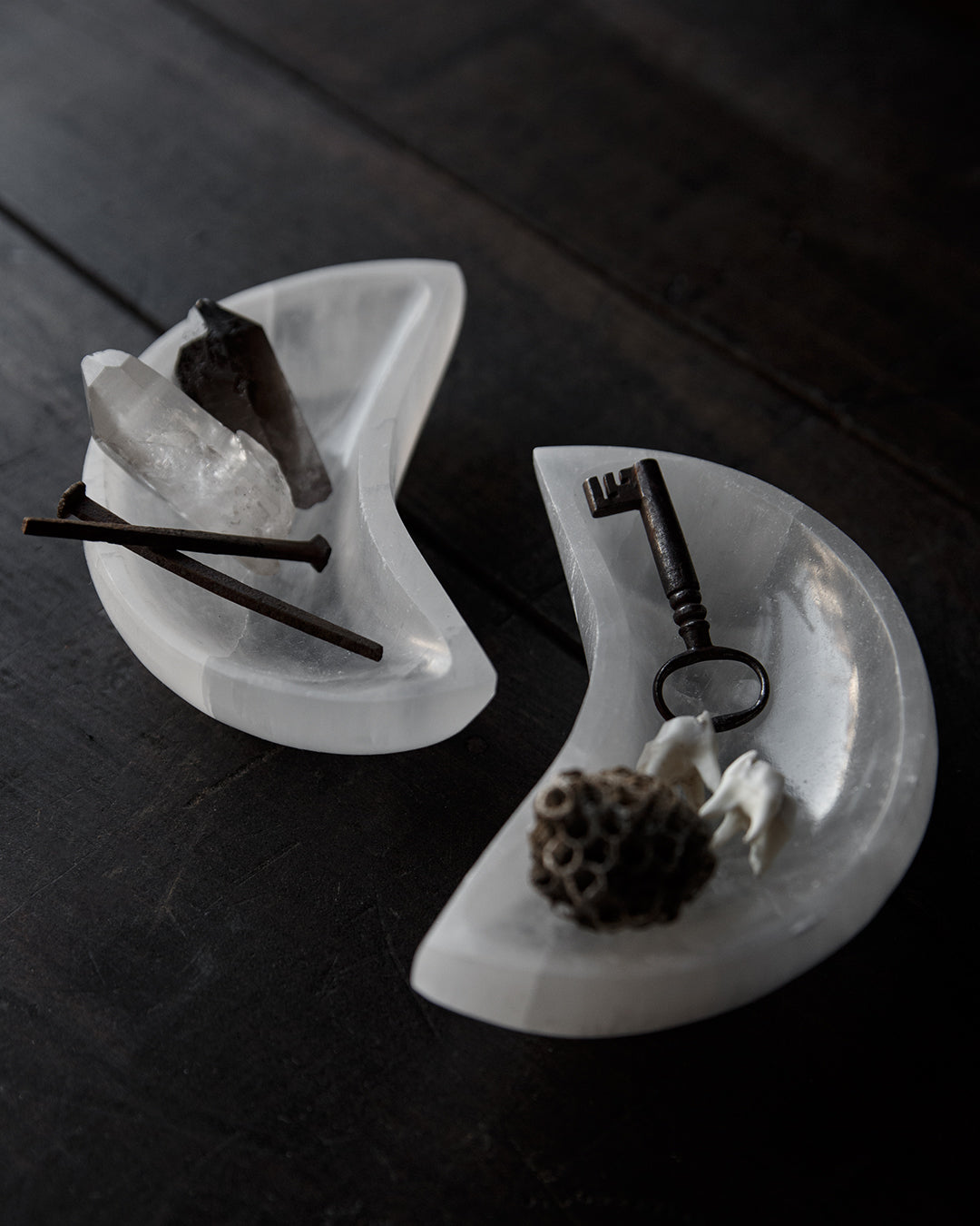 Selenite Moon Dish