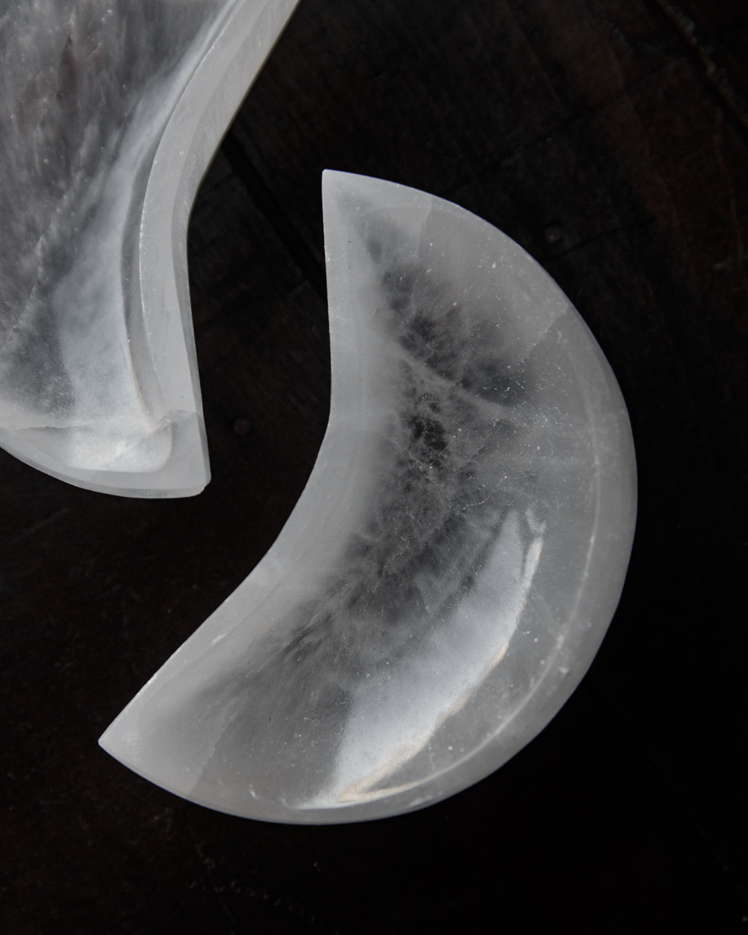 Selenite Moon Dish