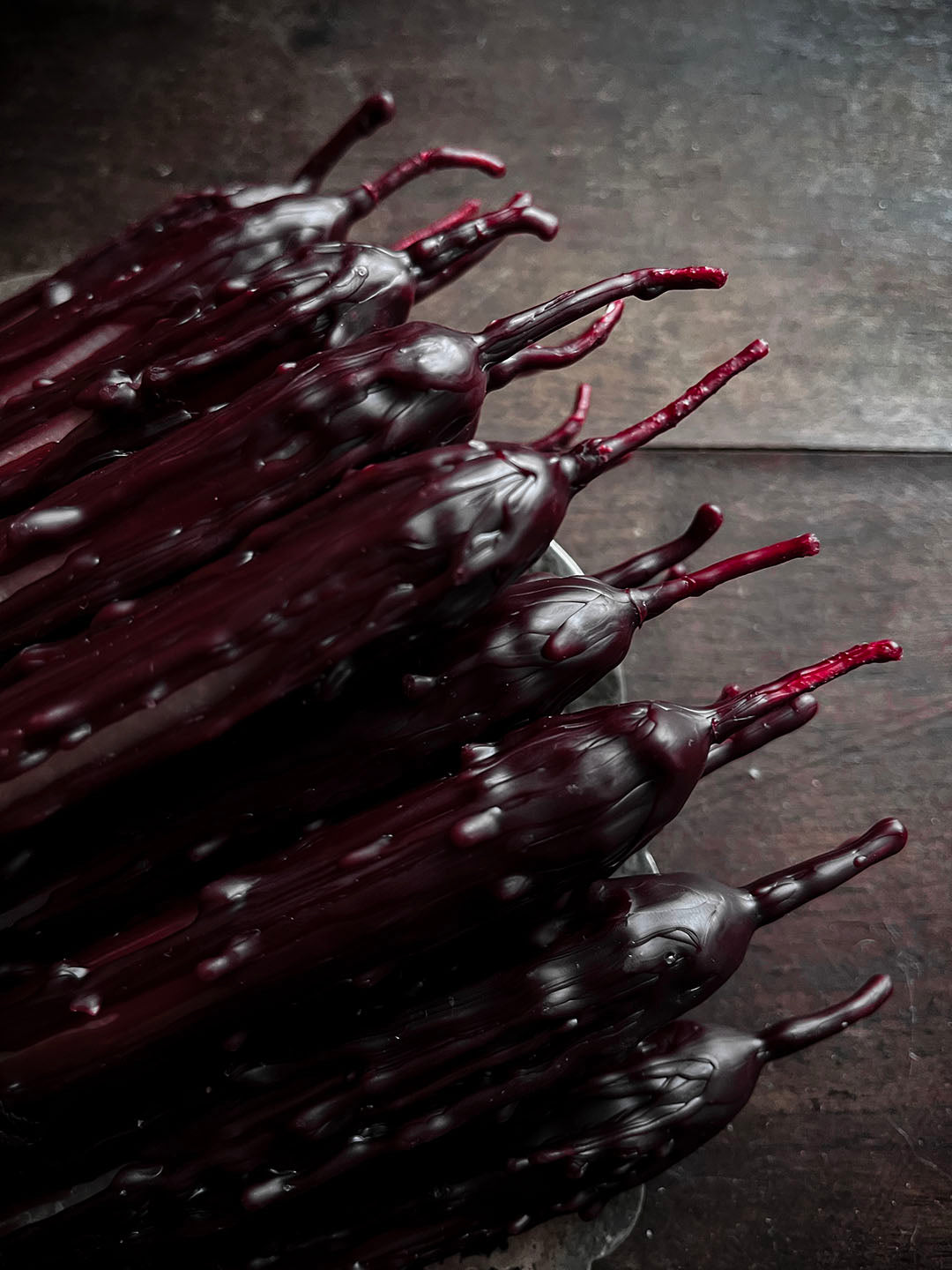 Beeswax 'Blood' Candles