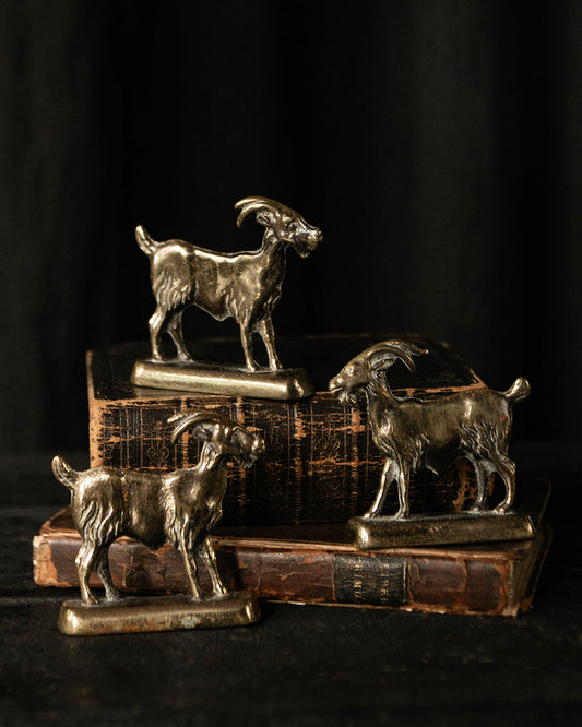 Set of Brass Goats