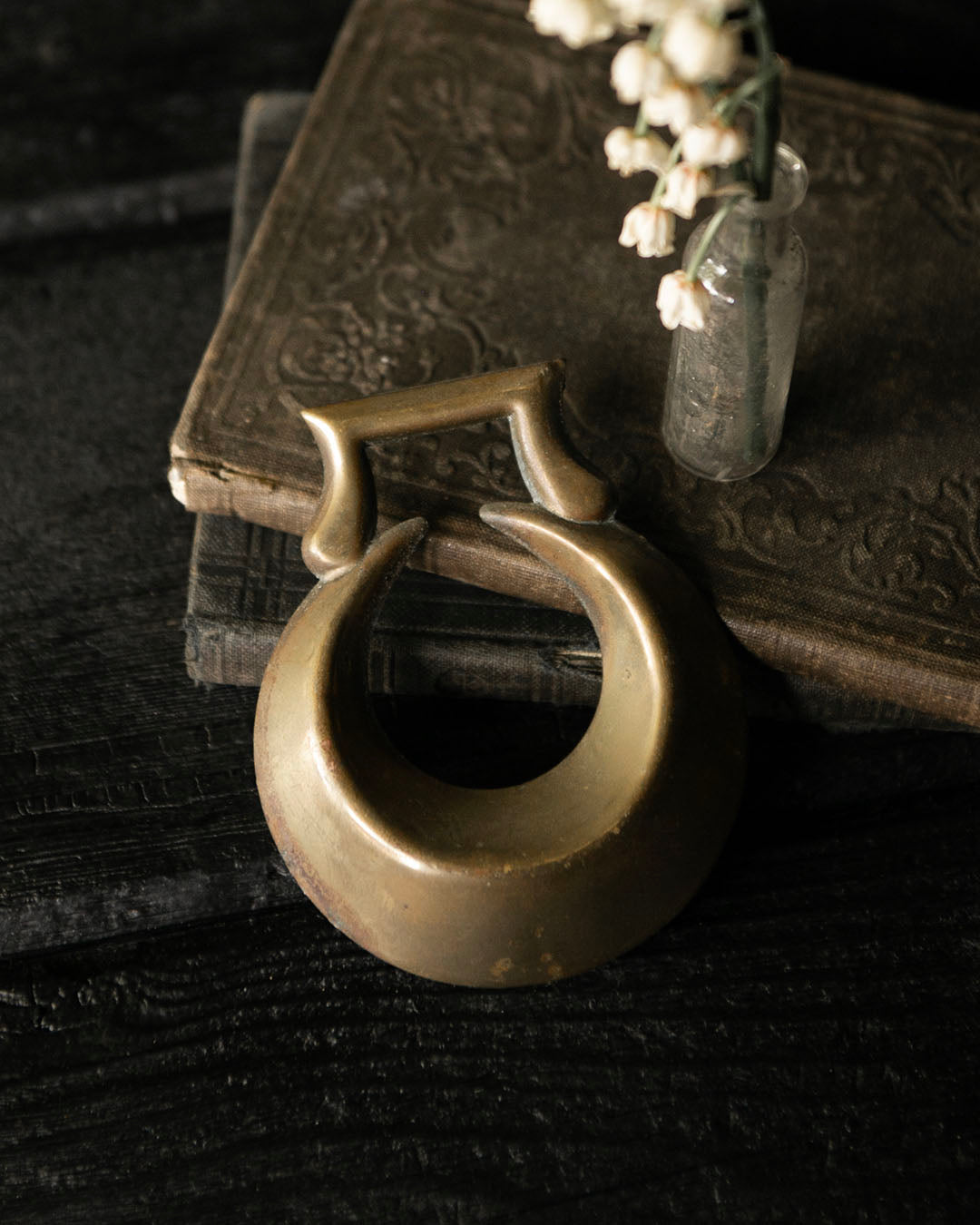 Crescent Moon Horse Brass