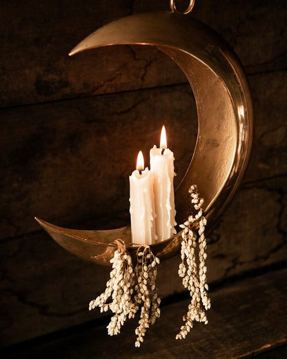 Vintage Brass Moon Hanger