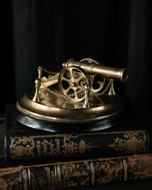Vintage Cannon Statuette