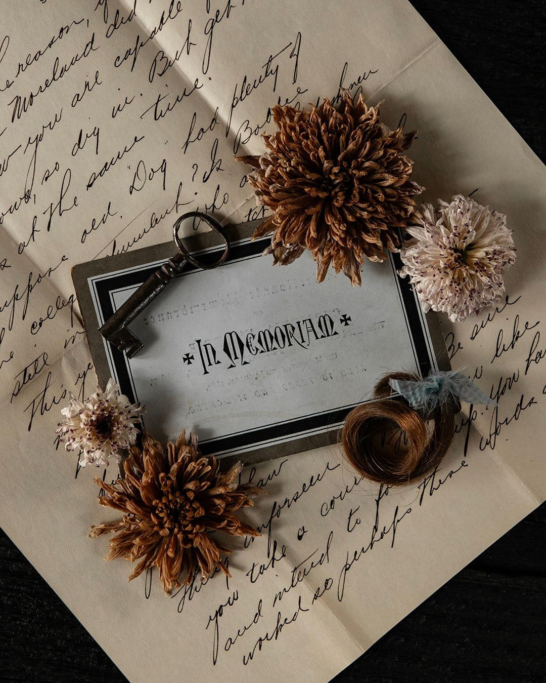 Antique In Memoriam Card
