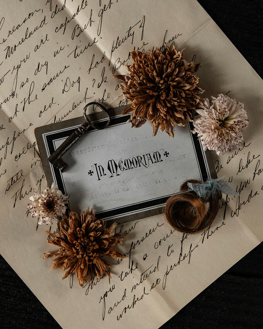 Antique In Memoriam Card