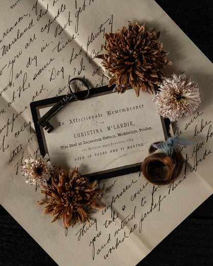Antique In Memoriam Card