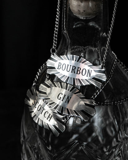 Vintage Decanter Tags