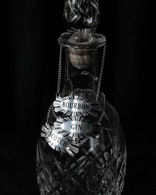 Vintage Decanter Tags