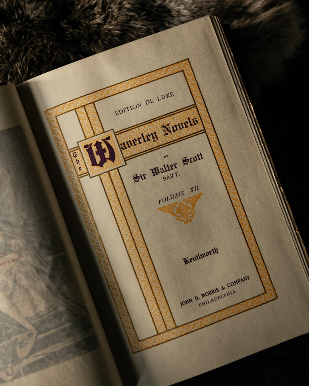 Antique Scott's Works Book