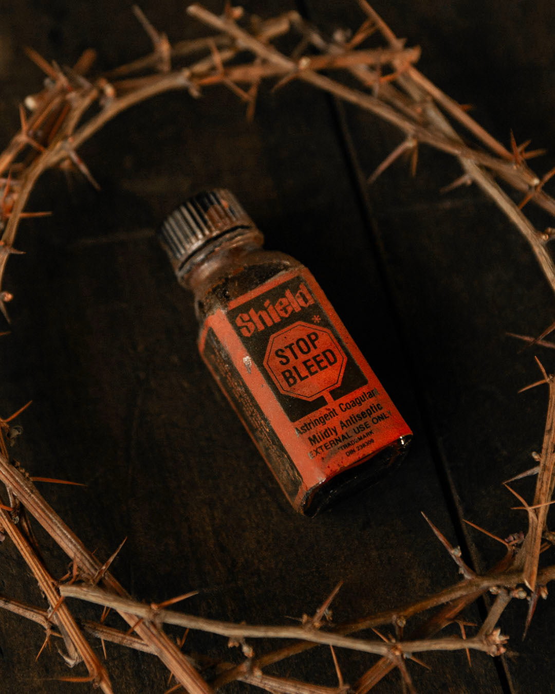 Vintage Stop Bleed Bottle