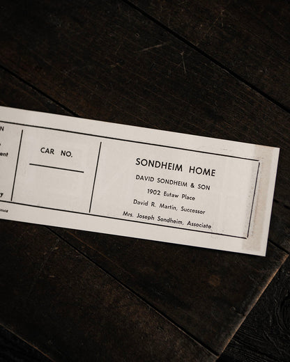 Vintage Funeral Car Sticker