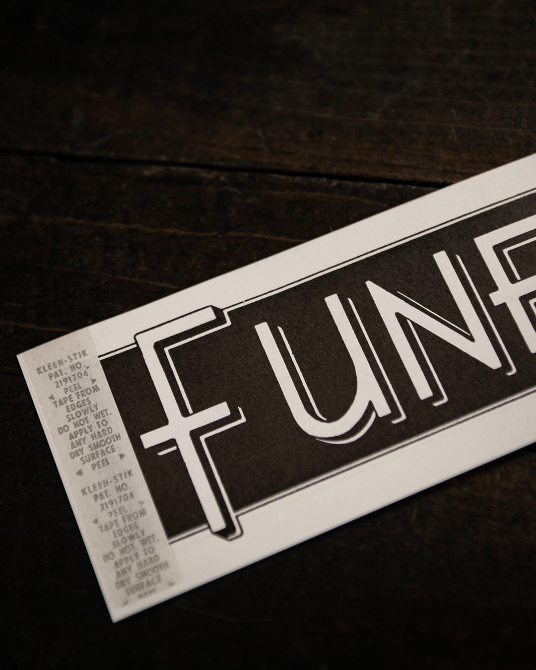 Vintage Funeral Car Sticker