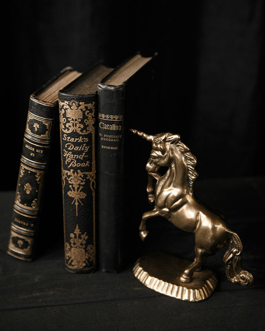 Brass Unicorn Bookend/Doorstop