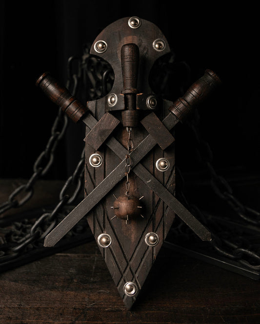 Vintage Medieval Weapons Plaque