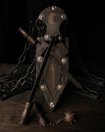 Vintage Medieval Weapons Plaque