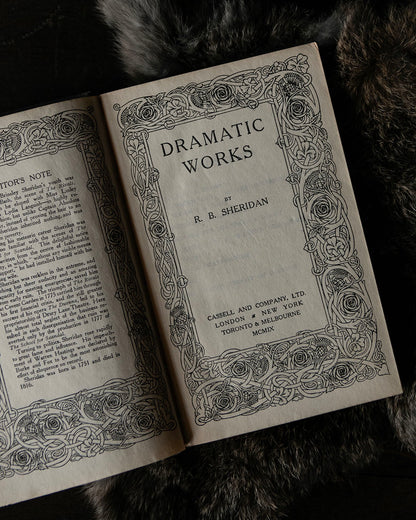 R. B Sheridan Dramatic Works
