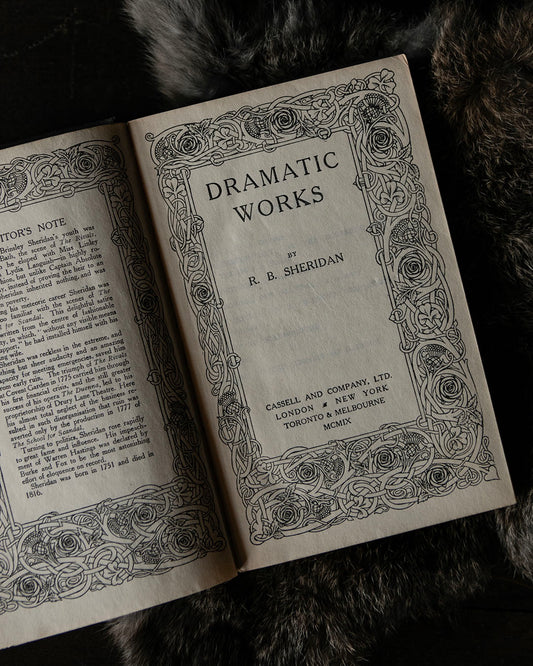 R. B Sheridan Dramatic Works
