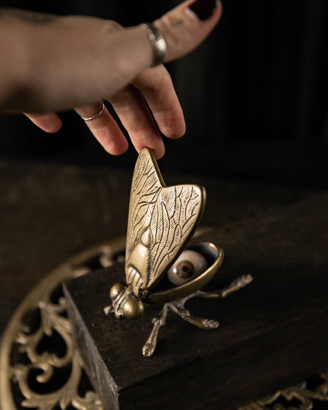 Brass Fly Ashtray