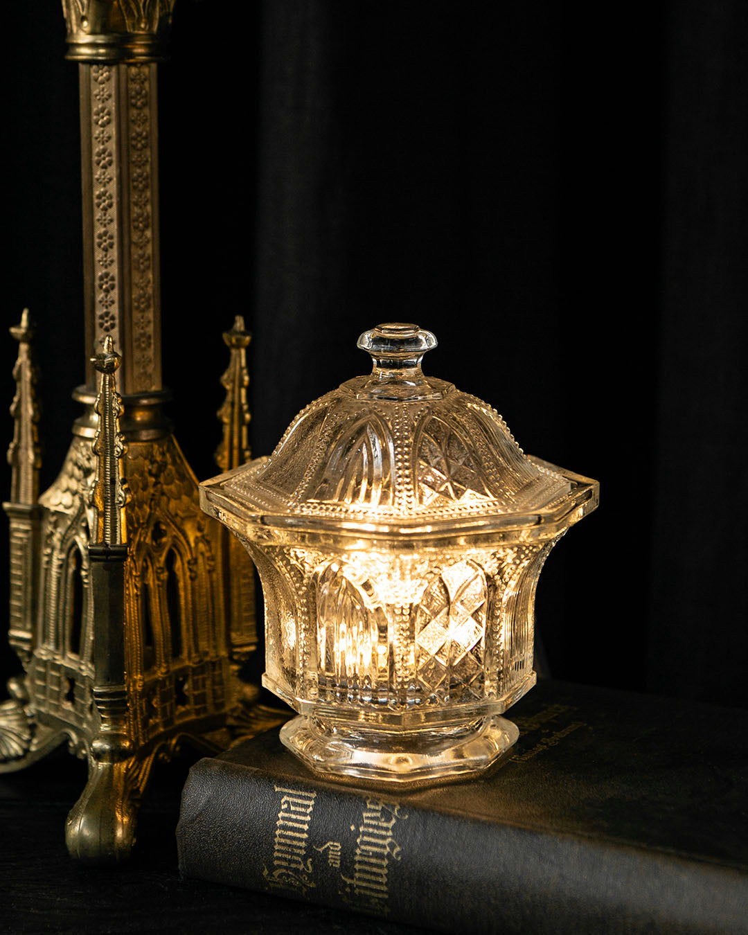 Gothic Glass Jar