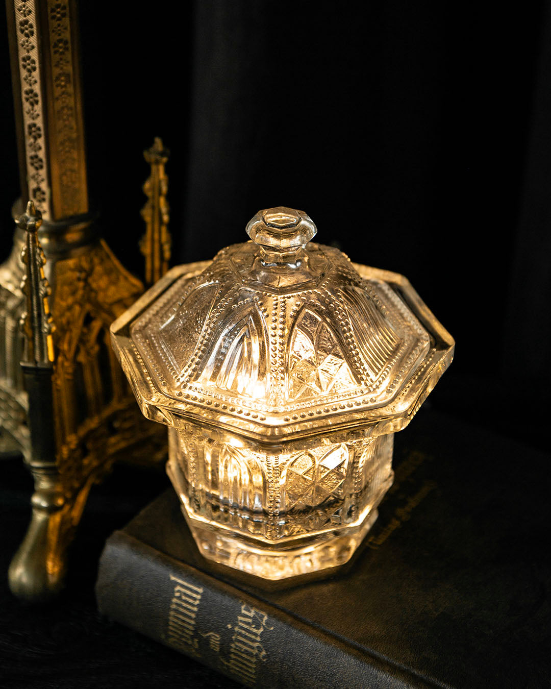 Gothic Glass Jar
