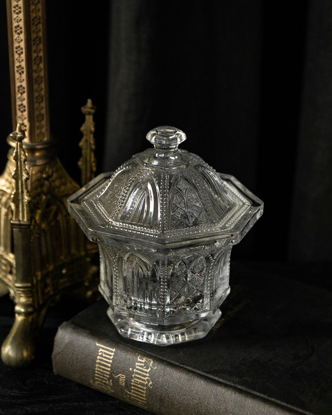 Gothic Glass Jar