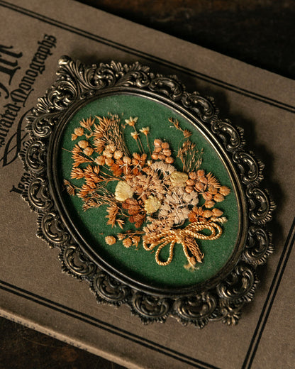 Pressed Flowers in Vintage Frame