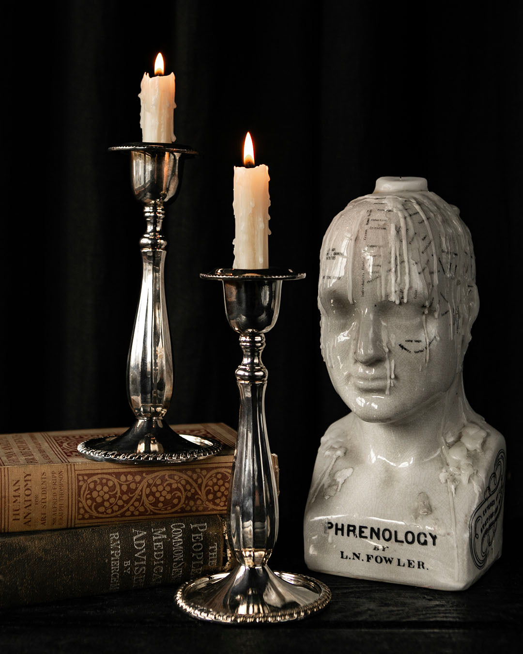 Pair of Silver Candlesticks