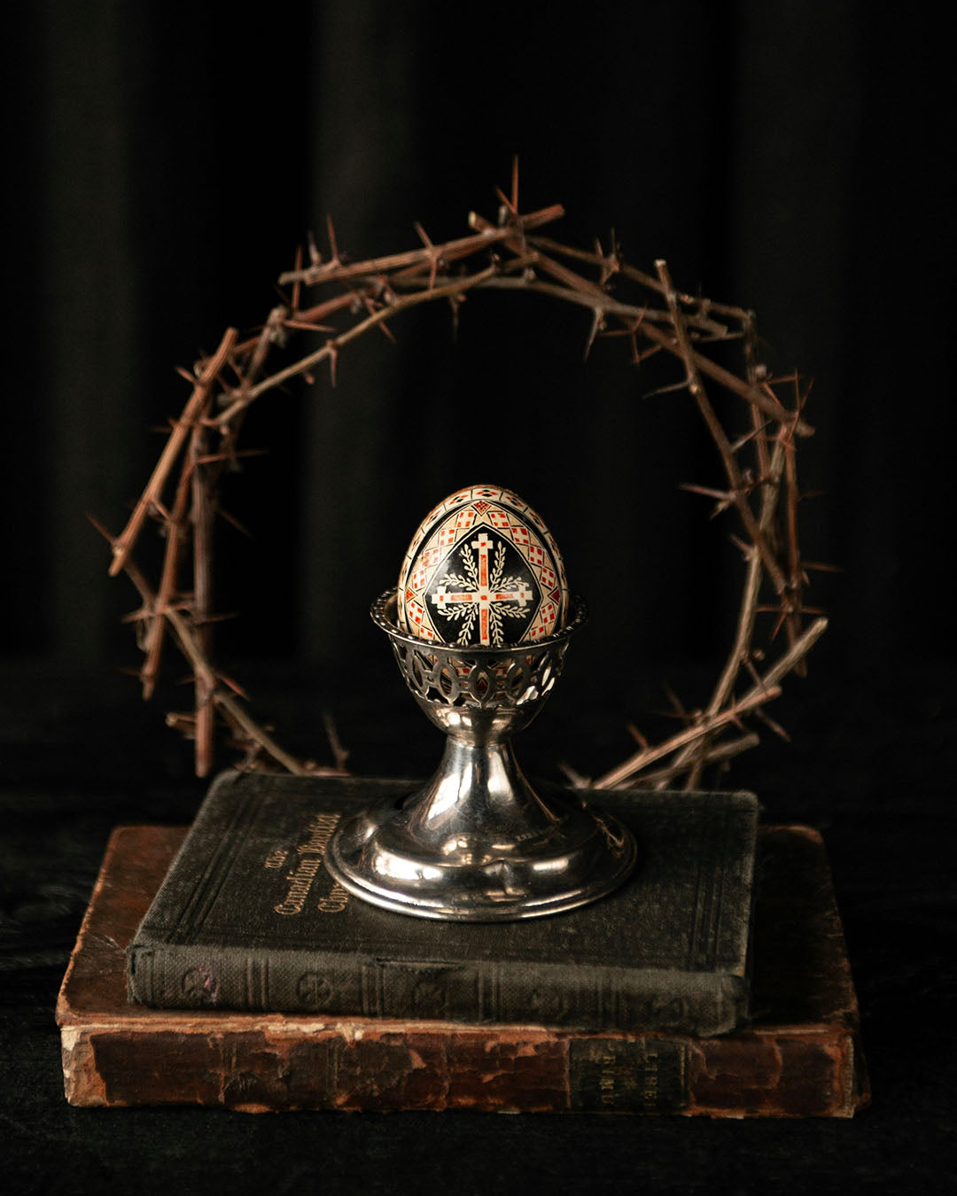 Silver Egg/Crystal Ball Holder