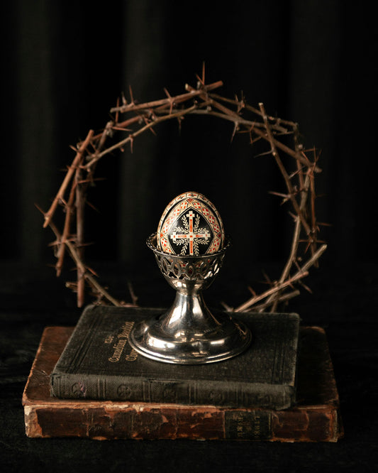 Silver Egg/Crystal Ball Holder