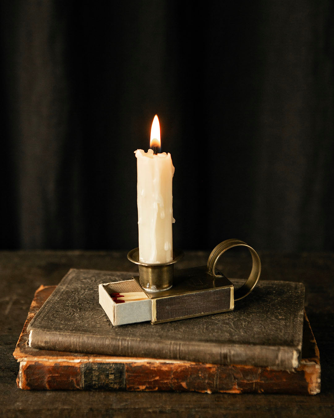Matchbox Holder Candlestick