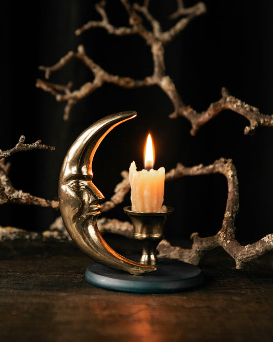 Crescent Moon Candle Holder