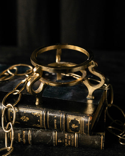 Brass Crystal Ball Holder