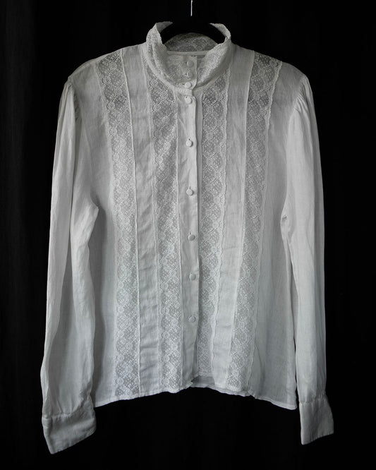 Vintage Irish Linen Blouse